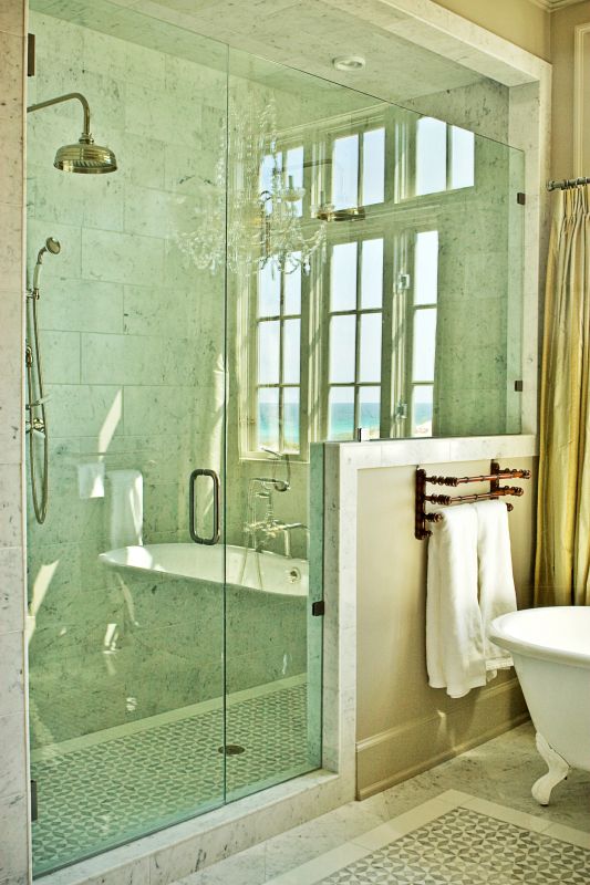 Tile and Glass Combinations